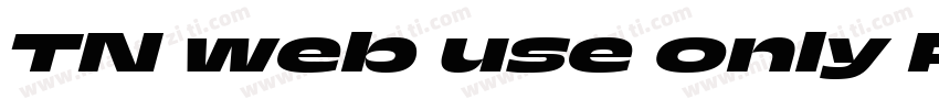 TN web use only Regular字体转换
